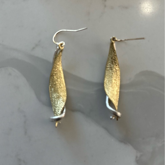 Josan NY Gold and Silver Earrings, NEW - Picture 3 of 12